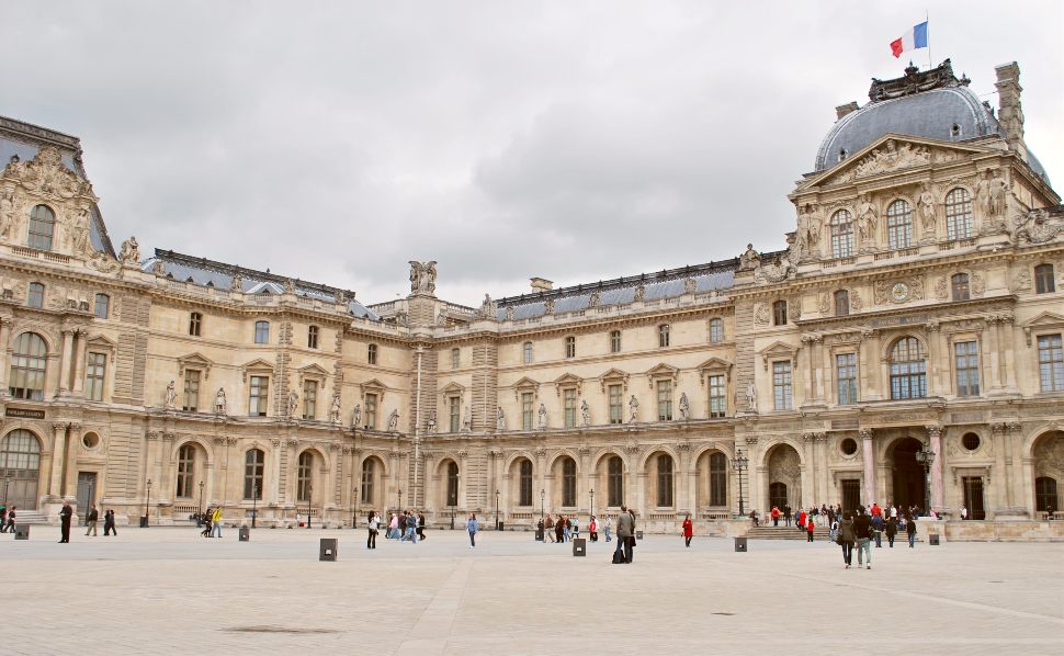 Paris Louvre Exterior New