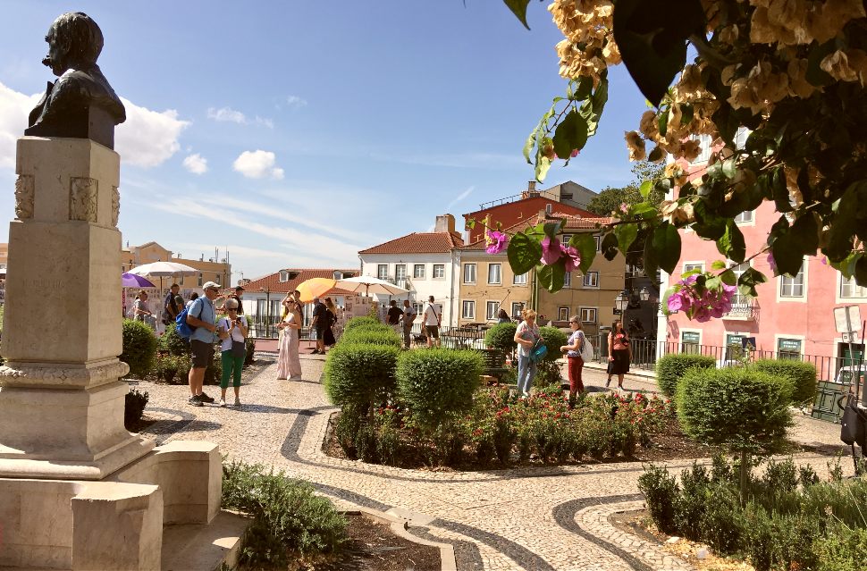 Lisbon gardens in Alfama